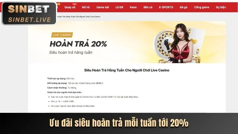 Ưu đãi VIP H3BET